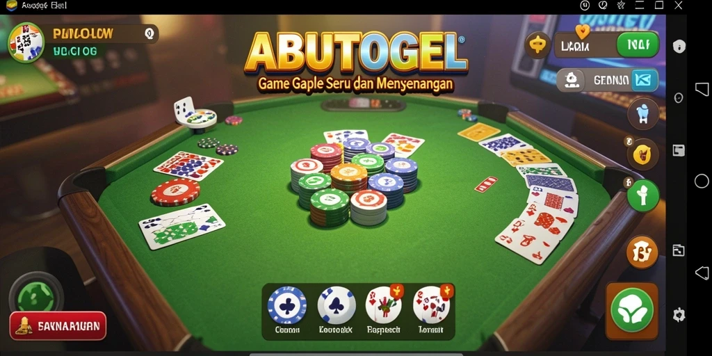 Tampilan gameplay Gaple yang seru dan interaktif di ABUTOGEL.