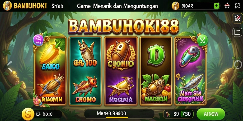 Tampilan menarik dari gameplay Slot BAMBUHOKI88.