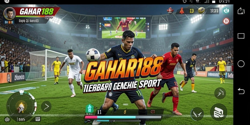 Tampilan gameplay olahraga yang seru dan menarik.