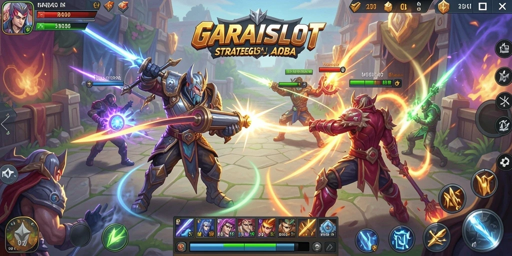 Tampilan gameplay seru dan kompetitif di GARASISLOT.