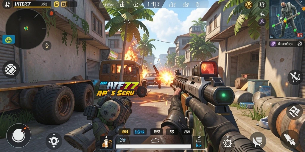 Gambaran gameplay seru dalam INTER77 dengan pertempuran taktis.