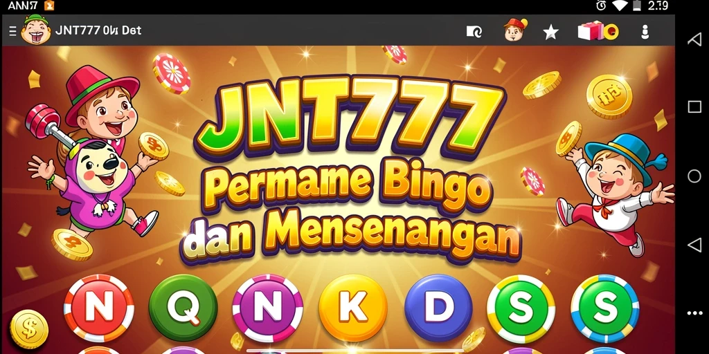 Tampilan gameplay seru dalam JNT777 saat bermain Bingo.