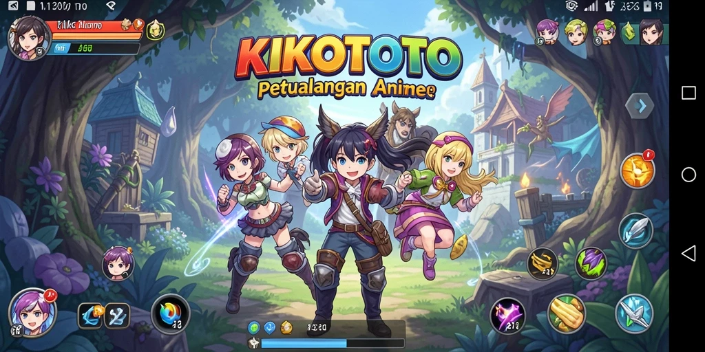 Tampilan luar biasa gameplay KIKOTOTO yang penuh aksi dan karakter unik.