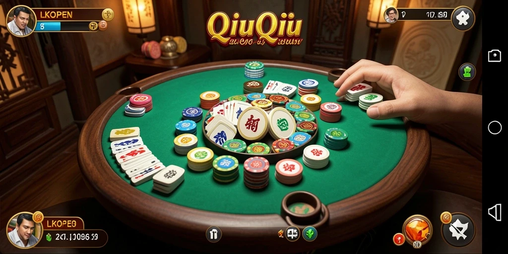 Tampilan gameplay QiuQiu yang menyenangkan dan seru.