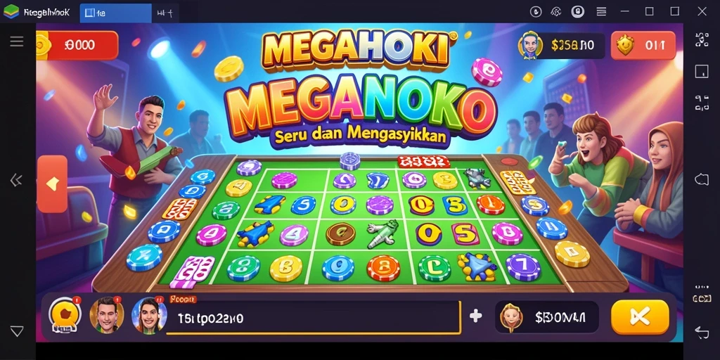 Tampilan menarik dari gameplay Bingo di MEGAHOKI