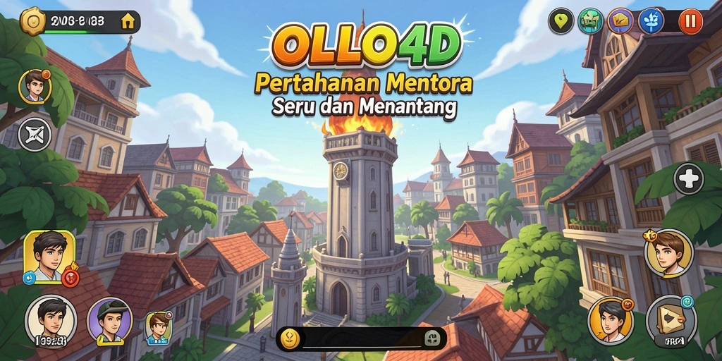 Screenshot menampilkan gameplay menara pertahanan yang seru.
