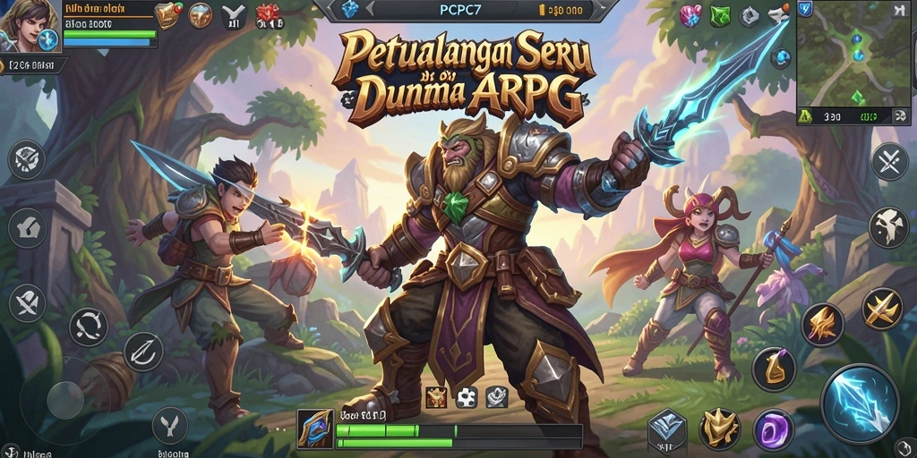 Tampilan screenshot gameplay ARPG yang menakjubkan dan seru.