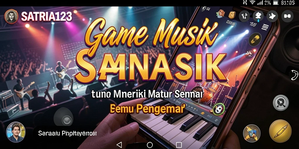 Tampilan screenshot utama SATRIA123 yang menunjukkan keseruan gameplay Musik.