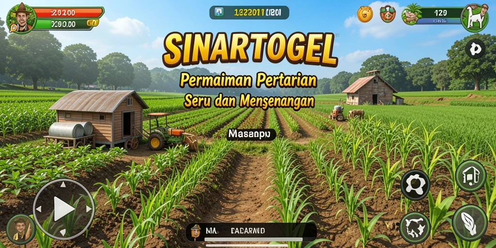 Gameplay SINARTOGEL menampilkan aktivitas pertanian yang menyenangkan.