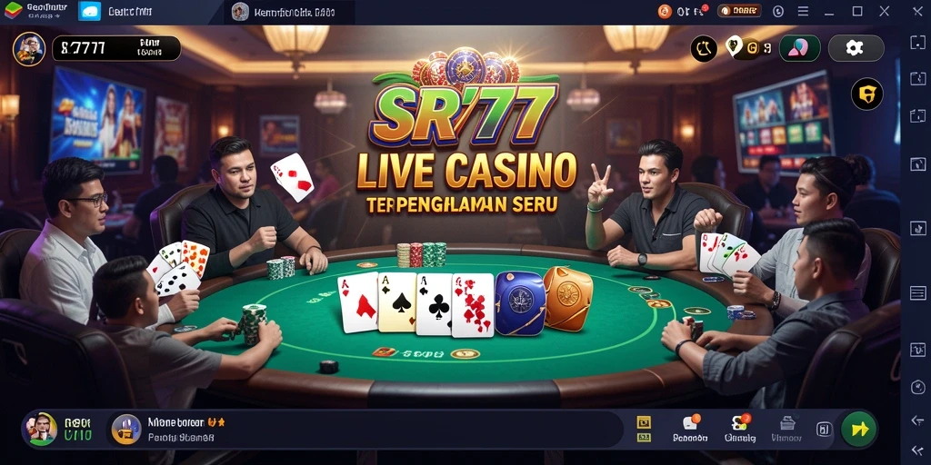 Tampilan gameplay Live Casino yang mendebarkan di SR777.